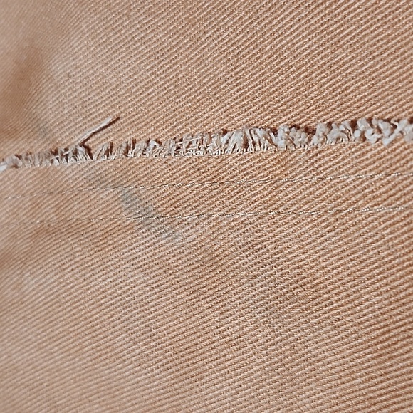 DUSTY PEACH STUDDED RAW-EDGE SNAP-BUTTON OVERSIZED FIT SHACKET JACKET - Picture 14 of 16